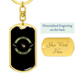 Calling All Hunters Hunter'S Keychain Gift Stainless Steel or 18k Gold Dog Tag Keyring-Express Your Love Gifts