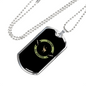 Calling All Hunters Hunting Necklace Stainless Steel or 18k Gold Dog Tag 24"-Express Your Love Gifts