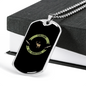 Calling All Hunters Hunting Necklace Stainless Steel or 18k Gold Dog Tag 24"-Express Your Love Gifts