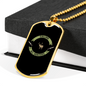 Calling All Hunters Hunting Necklace Stainless Steel or 18k Gold Dog Tag 24"-Express Your Love Gifts