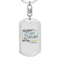 Calls Them All By Name Psalm147:4 Keychain Stainless Steel or 18k Gold Dog Tag Keyring-Express Your Love Gifts