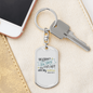 Calls Them All By Name Psalm147:4 Keychain Stainless Steel or 18k Gold Dog Tag Keyring-Express Your Love Gifts