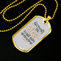 Calls Them By Name Psalm 147:4 Necklace Stainless Steel or 18k Gold Dog Tag 24" Chain-Express Your Love Gifts