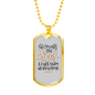 Calls Them By Name Psalm 147:4 Necklace Stainless Steel or 18k Gold Dog Tag 24" Chain-Express Your Love Gifts