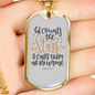 Calls Them By Name Psalm 147:4 Necklace Stainless Steel or 18k Gold Dog Tag 24" Chain-Express Your Love Gifts