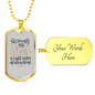 Calls Them By Name Psalm 147:4 Necklace Stainless Steel or 18k Gold Dog Tag 24" Chain-Express Your Love Gifts