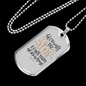 Calls Them By Name Psalm 147:4 Necklace Stainless Steel or 18k Gold Dog Tag 24" Chain-Express Your Love Gifts