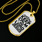 Calm And Lord Jesus Necklace Stainless Steel or 18k Gold Dog Tag 24" Chain-Express Your Love Gifts