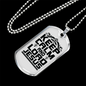 Calm And Lord Jesus Necklace Stainless Steel or 18k Gold Dog Tag 24" Chain-Express Your Love Gifts