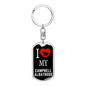 Campbell Albatross Bird Lover Keyring Keychain Stainless Steel or 18k Gold-Express Your Love Gifts