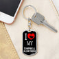Campbell Albatross Bird Lover Keyring Keychain Stainless Steel or 18k Gold-Express Your Love Gifts