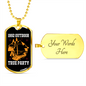 Camper Necklace 1992 Outdoor True Party Yellow Necklace Stainless Steel or 18k Gold Dog Tag 24" Chain-Express Your Love Gifts