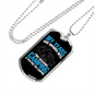 Camper Necklace 2 Seasons Camping Necklace Stainless Steel or 18k Gold Dog Tag 24" Chain-Express Your Love Gifts