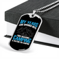 Camper Necklace 2 Seasons Camping Necklace Stainless Steel or 18k Gold Dog Tag 24" Chain-Express Your Love Gifts