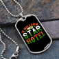 Camper Necklace 5 Billion Star Hotel Necklace Stainless Steel or 18k Gold Dog Tag 24" Chain-Express Your Love Gifts