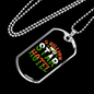 Camper Necklace 5 Billion Star Hotel Necklace Stainless Steel or 18k Gold Dog Tag 24" Chain-Express Your Love Gifts
