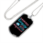 Camper Necklace A Bad Day Camping Necklace Stainless Steel or 18k Gold Dog Tag 24" Chain-Express Your Love Gifts
