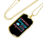 Camper Necklace A Bad Day Camping Necklace Stainless Steel or 18k Gold Dog Tag 24" Chain-Express Your Love Gifts