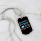 Camper Necklace A Bad Day Camping Necklace Stainless Steel or 18k Gold Dog Tag 24" Chain-Express Your Love Gifts