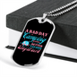 Camper Necklace A Bad Day Camping Necklace Stainless Steel or 18k Gold Dog Tag 24" Chain-Express Your Love Gifts