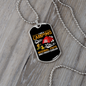 Camper Necklace A Camping Life Necklace Stainless Steel or 18k Gold Dog Tag 24" Chain-Express Your Love Gifts