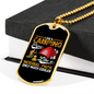 Camper Necklace A Camping Life Necklace Stainless Steel or 18k Gold Dog Tag 24" Chain-Express Your Love Gifts