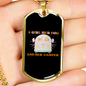 Camper Necklace A Girl Her Dog Necklace Stainless Steel or 18k Gold Dog Tag 24" Chain-Express Your Love Gifts
