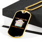 Camper Necklace A Girl Her Dog Necklace Stainless Steel or 18k Gold Dog Tag 24" Chain-Express Your Love Gifts