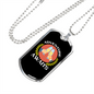 Camper Necklace Adventure Awaits Cheers! Necklace Stainless Steel or 18k Gold Dog Tag 24" Chain-Express Your Love Gifts