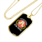 Camper Necklace Adventure Awaits Cheers! Necklace Stainless Steel or 18k Gold Dog Tag 24" Chain-Express Your Love Gifts