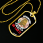 Camper Necklace Adventure Awaits Go Find It Backpack Necklace Stainless Steel or 18k Gold Dog Tag 24" Chain-Express Your Love Gifts