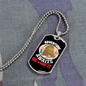 Camper Necklace Adventure Awaits Go Find It Backpack Necklace Stainless Steel or 18k Gold Dog Tag 24" Chain-Express Your Love Gifts