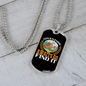 Camper Necklace Adventure Awaits Go Find It Necklace Stainless Steel or 18k Gold Dog Tag 24" Chain-Express Your Love Gifts