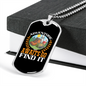 Camper Necklace Adventure Awaits Go Find It Necklace Stainless Steel or 18k Gold Dog Tag 24" Chain-Express Your Love Gifts