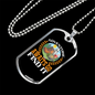 Camper Necklace Adventure Awaits Go Find It Necklace Stainless Steel or 18k Gold Dog Tag 24" Chain-Express Your Love Gifts
