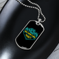 Camper Necklace Adventure Awaits Necklace Stainless Steel or 18k Gold Dog Tag 24" Chain-Express Your Love Gifts
