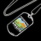 Camper Necklace Adventure Awaits Necklace Stainless Steel or 18k Gold Dog Tag 24" Chain-Express Your Love Gifts