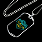 Camper Necklace Adventure Awaits Necklace Stainless Steel or 18k Gold Dog Tag 24" Chain-Express Your Love Gifts