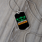 Camper Necklace Adventure Begins Necklace Stainless Steel or 18k Gold Dog Tag 24" Chain-Express Your Love Gifts