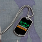 Camper Necklace Adventure Begins Necklace Stainless Steel or 18k Gold Dog Tag 24" Chain-Express Your Love Gifts