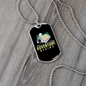 Camper Necklace Adventure Begins Tent Necklace Stainless Steel or 18k Gold Dog Tag 24" Chain-Express Your Love Gifts
