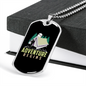 Camper Necklace Adventure Begins Tent Necklace Stainless Steel or 18k Gold Dog Tag 24" Chain-Express Your Love Gifts
