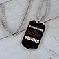 Camper Necklace Adventure Begins White Necklace Stainless Steel or 18k Gold Dog Tag 24" Chain-Express Your Love Gifts