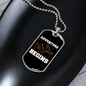 Camper Necklace Adventure Begins White Necklace Stainless Steel or 18k Gold Dog Tag 24" Chain-Express Your Love Gifts