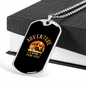 Camper Necklace Adventure For You Necklace Stainless Steel or 18k Gold Dog Tag 24" Chain-Express Your Love Gifts