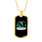 Camper Necklace Adventure Is Out There Let's Go Find It-01 Necklace Stainless Steel or 18k Gold Dog Tag 24" Chain-Express Your Love Gifts