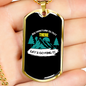Camper Necklace Adventure Is Out There Let's Go Find It-01 Necklace Stainless Steel or 18k Gold Dog Tag 24" Chain-Express Your Love Gifts