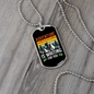 Camper Necklace Adventure is Waiting For You Backpacker Necklace Stainless Steel or 18k Gold Dog Tag 24" Chain-Express Your Love Gifts