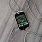 Camper Necklace Adventure Is Waiting For You Necklace Stainless Steel or 18k Gold Dog Tag 24" Chain-Express Your Love Gifts