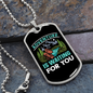 Camper Necklace Adventure Is Waiting For You Necklace Stainless Steel or 18k Gold Dog Tag 24" Chain-Express Your Love Gifts